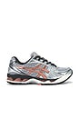 view 1 of 6 GEL-KAYANO 14 Sneaker in White & Papaya