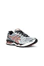 view 2 of 6 GEL-KAYANO 14 Sneaker in White & Papaya