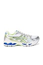 view 1 of 6 Gel-kayano 14 in White & Lime Green