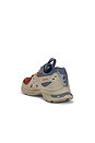 view 3 of 6 UB スニーカー in Olive Grey & Rust Orange