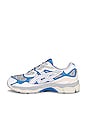 view 5 of 6 Gel-nyc Sneaker in White & Dolphin Blue