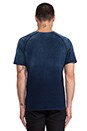 view 3 of 5 T-shirt  raglan avec poche in Vintage Indigo