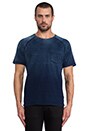 view 4 of 5 T-shirt  raglan avec poche in Vintage Indigo