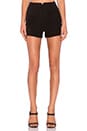 view 1 of 3 x Alexa Chung The Mabel Short in Suede Super Black