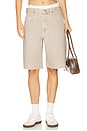 view 1 of 6 Hattie Short in Sulfur Simple Taupe