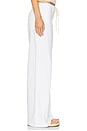 view 3 of 6 Stella Cinched Wide Leg in White