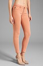 view 2 of 6 Leggings Super Skinny 7/8 in Sulfure Whisper Pink