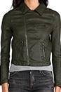 view 4 of 6 Biker Coated Jacket in Platoon