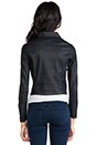 view 4 of 6 The Biker Motorcycle Coated Jacket in Blackslick