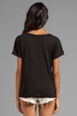 view 2 of 3 V-Neck Pocket Tee in Black