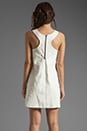 view 4 of 6 Afterword Racer Back Lambskin Leather Dress in White