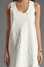 view 5 of 6 Afterword Racer Back Lambskin Leather Dress in White