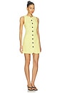 view 2 of 3 Leah Linen Mix Dress in Lemon