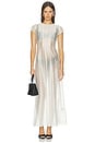view 1 of 3 Carly Sheer Seam Detail Dress in White