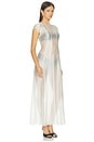 view 2 of 3 Carly Sheer Seam Detail Dress in White