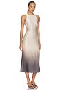 view 2 of 3 Adeline Long Satin Dress in Ombre