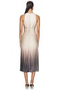 view 3 of 3 Adeline Long Satin Dress in Ombre