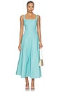 view 1 of 3 Fernanda Seam Detail Midi Dress in Blue