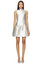 view 1 of 3 Blaze Satin Mini Dress in Silver