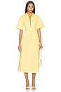 view 1 of 3 ROBE MI-LONGUE PEARL in Butter Yellow