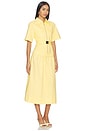 view 2 of 3 ROBE MI-LONGUE PEARL in Butter Yellow