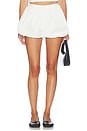 view 1 of 6 Paulo Bubble Peplum Short in White