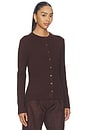 view 2 of 4 Ruby Knitted Cardigan in Chocolate