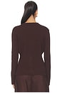 view 3 of 4 Ruby Knitted Cardigan in Chocolate