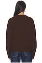 view 3 of 4 Dion Crew Neck Jumper in Chocolate