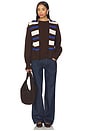 view 4 of 4 Dion Crew Neck Jumper in Chocolate