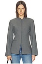 view 1 of 4 Daphne High Neck Blazer in Grey