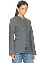 view 2 of 4 Daphne High Neck Blazer in Grey