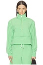 view 2 of 5 Rain Lightweight Woven Track Top in Green