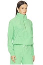 view 3 of 5 Rain Lightweight Woven Track Top in Green