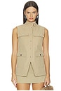 view 1 of 5 Winnie Pocket Gilet in Camel