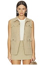 view 2 of 5 Winnie Pocket Gilet in Camel