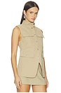 view 3 of 5 Winnie Pocket Gilet in Camel