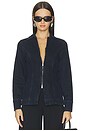 view 1 of 4 Tilly Denim Zip Jacket in Blue Black