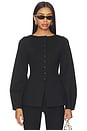 view 1 of 4 Bonnie Ponte Waisted Blazer in Black