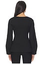 view 3 of 4 Bonnie Ponte Waisted Blazer in Black