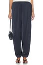 view 1 of 6 Millicent Satin Trouser in Navy in Navy 