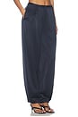 view 2 of 6 Millicent Satin Trouser in Navy in Navy 