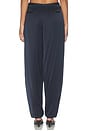 view 5 of 6 Millicent Satin Trouser in Navy in Navy 