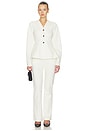view 5 of 6 Justin Pintuck Jersey Trouser in Ivory