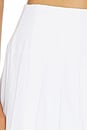 view 6 of 6 Julie Pleated Poplin Skirt in White