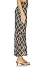 view 3 of 6 Yvonne Check Maxi Skirt in Brown Mix