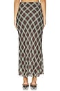 view 4 of 6 Yvonne Check Maxi Skirt in Brown Mix