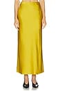 view 1 of 6 Harris Satin Skirt in Hot Mustard