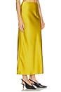 view 2 of 6 Harris Satin Skirt in Hot Mustard