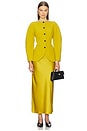 view 5 of 6 Harris Satin Skirt in Hot Mustard